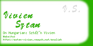 vivien sztan business card